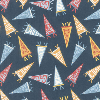 All Star - Pennant Party Navy Yardage