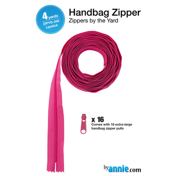 ByAnnie Zippers by the Yard - 4 yards Lipstick Primary Image