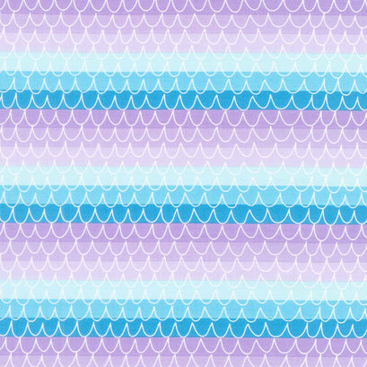 Mer-Mazing - Scale Stripes Lilac Yardage