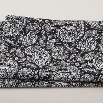 Mellow Yellow - Paisley Black 2 Yard Cut