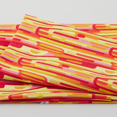 Reflections - Linear Geometric Yellow 2 Yard Cut
