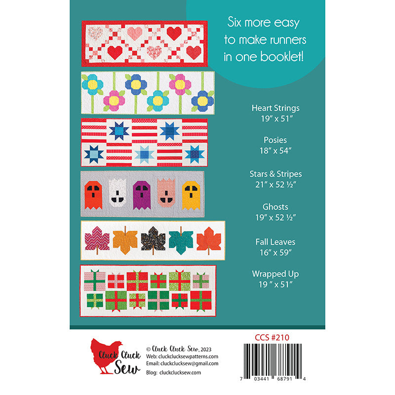 Digital Download - Vol. 2 Modern Holiday Table Runners Pattern Alternative View #1