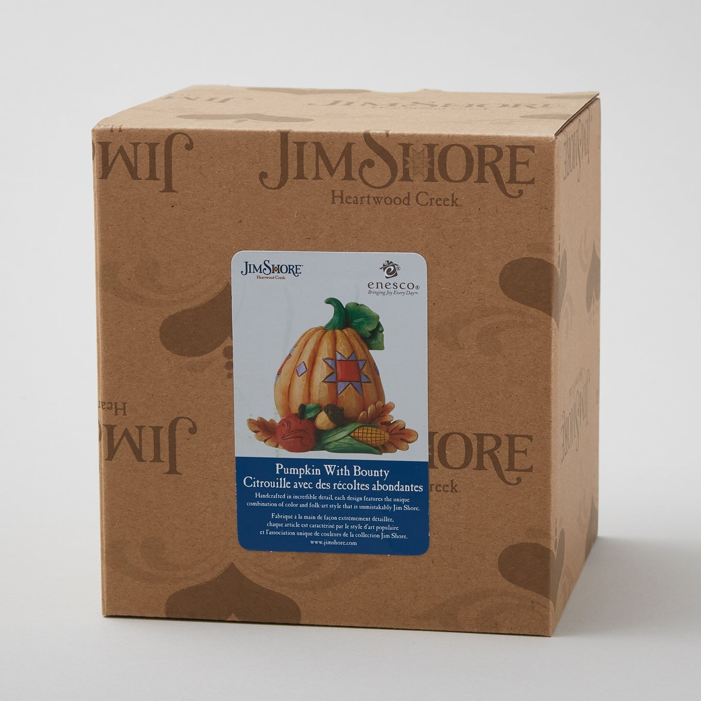 Jim Shore Heartwood Creek Mini Pumpkin with Bounty Alternative View #2