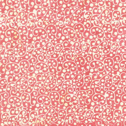 Holiday At Home Batiks - Dot Swirl Red Cherry Yardage