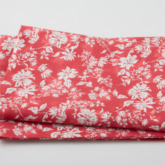 Life is Better on the Farm - Country Floral Red 2 Yard Cut