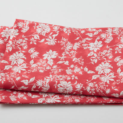 Life is Better on the Farm - Country Floral Red 2 Yard Cut