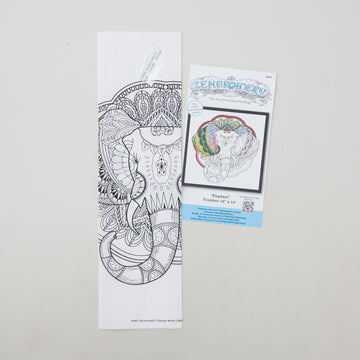 Zenbroidery Elephant Embroidery Kit Alternative View #1