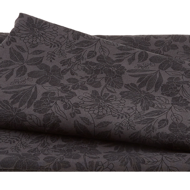 Pen and Ink - Floral Dark Charcoal 118" Wide Backing 3 Yard Cut Primary Image