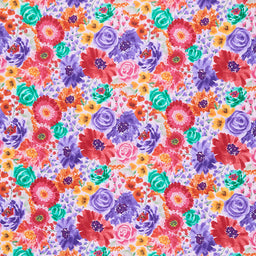 Anisa - Floral Collage Light Pink Yardage Primary Image
