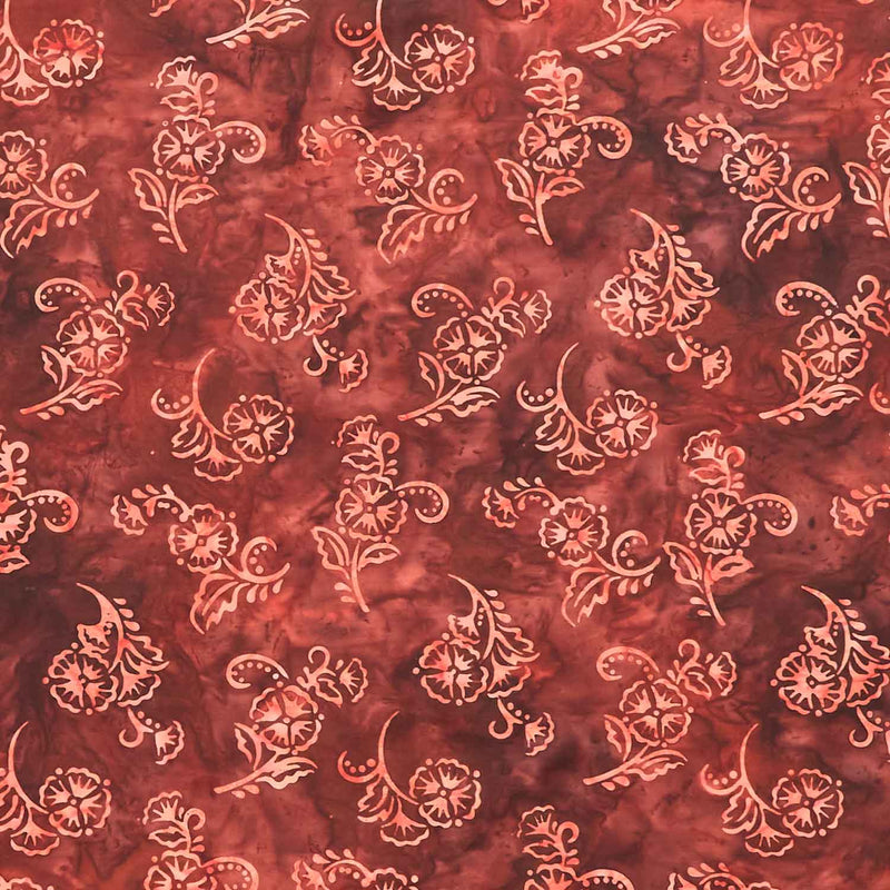 Artisan Batiks - Hermosa Stems Pomegranate Yardage Primary Image