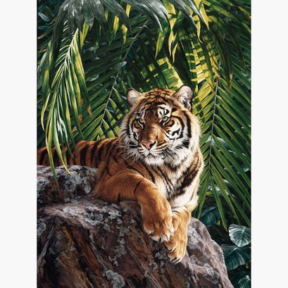 Naturescapes - Jungle Queen Tiger Black Multi Panel