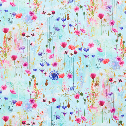 Misty Garden - Floral Sky Yardage