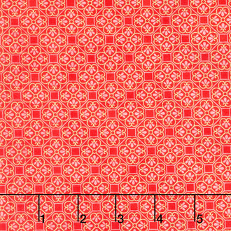 Imperial Collection - Honoka Teal Colorstory Quatrefoil Cherry Metallic Yardage