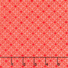 Imperial Collection - Honoka Teal Colorstory Quatrefoil Cherry Metallic Yardage Primary Image