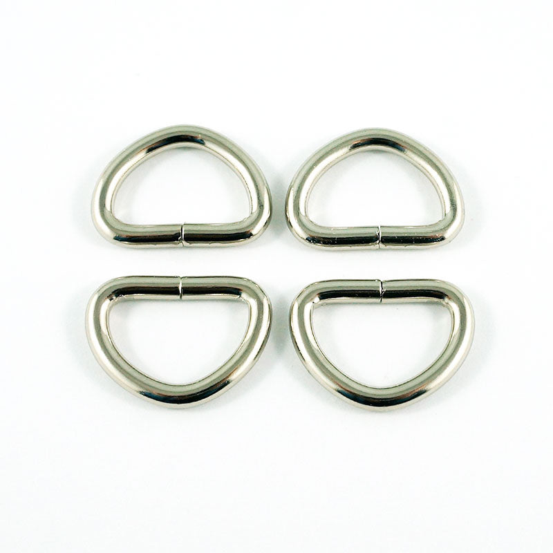 Emmaline 1/2" D-Rings - Set of Four Nickel Primary Image