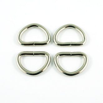Emmaline 1/2" D-Rings - Set of Four Nickel