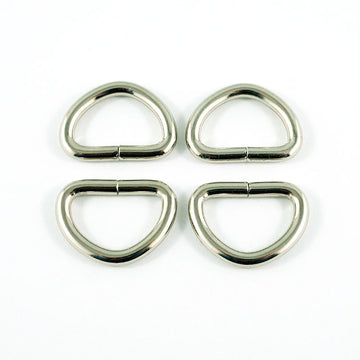 Emmaline 1/2" D-Rings - Set of Four Nickel Primary Image