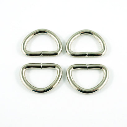 Emmaline 1/2" D-Rings - Set of Four Nickel