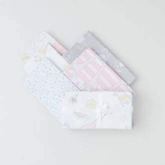 Pastel Zoo Favorites 5 Piece Fat Quarter Bundle
