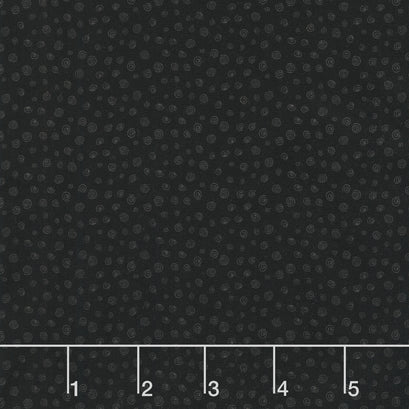 Earth Song - Spirals Black Yardage