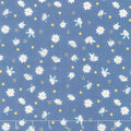 Daisy Fields - Floral Denim Yardage Primary Image