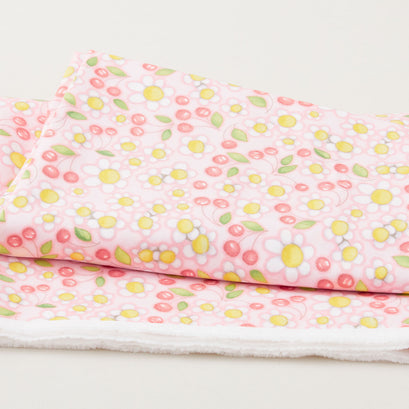 Farm Babies - Cherries & Sunflowers Pink 2 Yard Cut