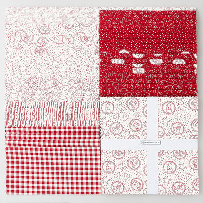Redwork Christmas 10" Squares