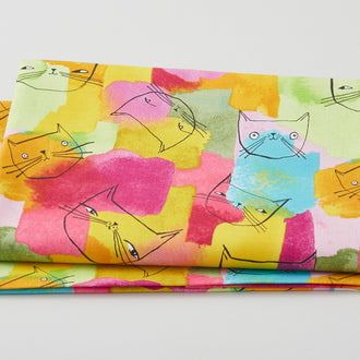 Here Kitty Kitty - Are You Kitten Me Multi 2 Yard Cut