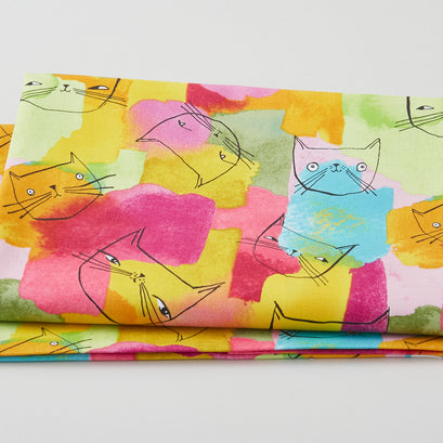 Here Kitty Kitty - Are You Kitten Me Multi 2 Yard Cut
