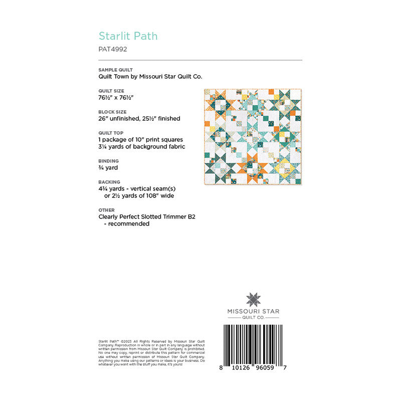 Starlit Path Quilt Pattern by Missouri Star Alternative View #1