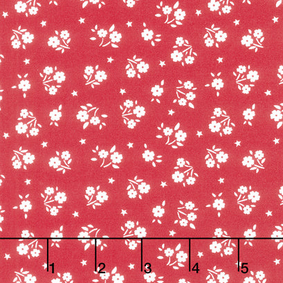 American Beauty - Ditsy Red Yardage