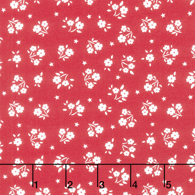 American Beauty - Ditsy Red Yardage Primary Image