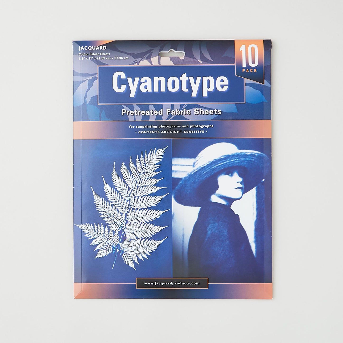 Cyanotype Fabric Sheets - 10 Sheets Per Pack Primary Image