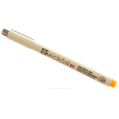 Pigma Micron 05 Pen .45mm Orange
