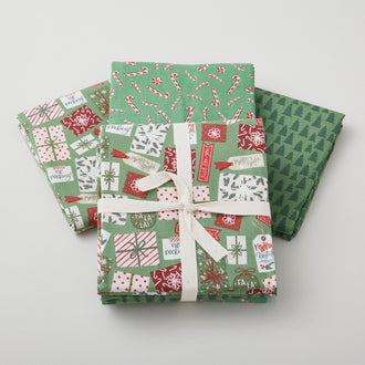 Christmas Village Green Favorites - 3 Piece One Yard Bundle