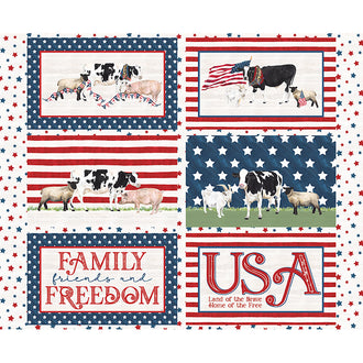 Monthly Placemat Panels - July America Patriotic Placemat Red Panel