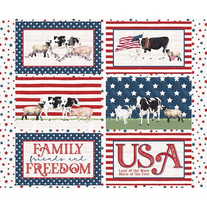 Monthly Placemat Panels - July America Patriotic Placemat Red Panel
