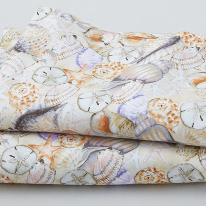 Coastal Sanctuary - Packed Shells Tan 3 Yard Cut