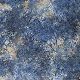 Tonga Batiks Wide - Large Tropical Leaves Luna 108" Wide Backing