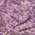Joli Bijou - Lace Aubergine Metallic Yardage Alternative View #1