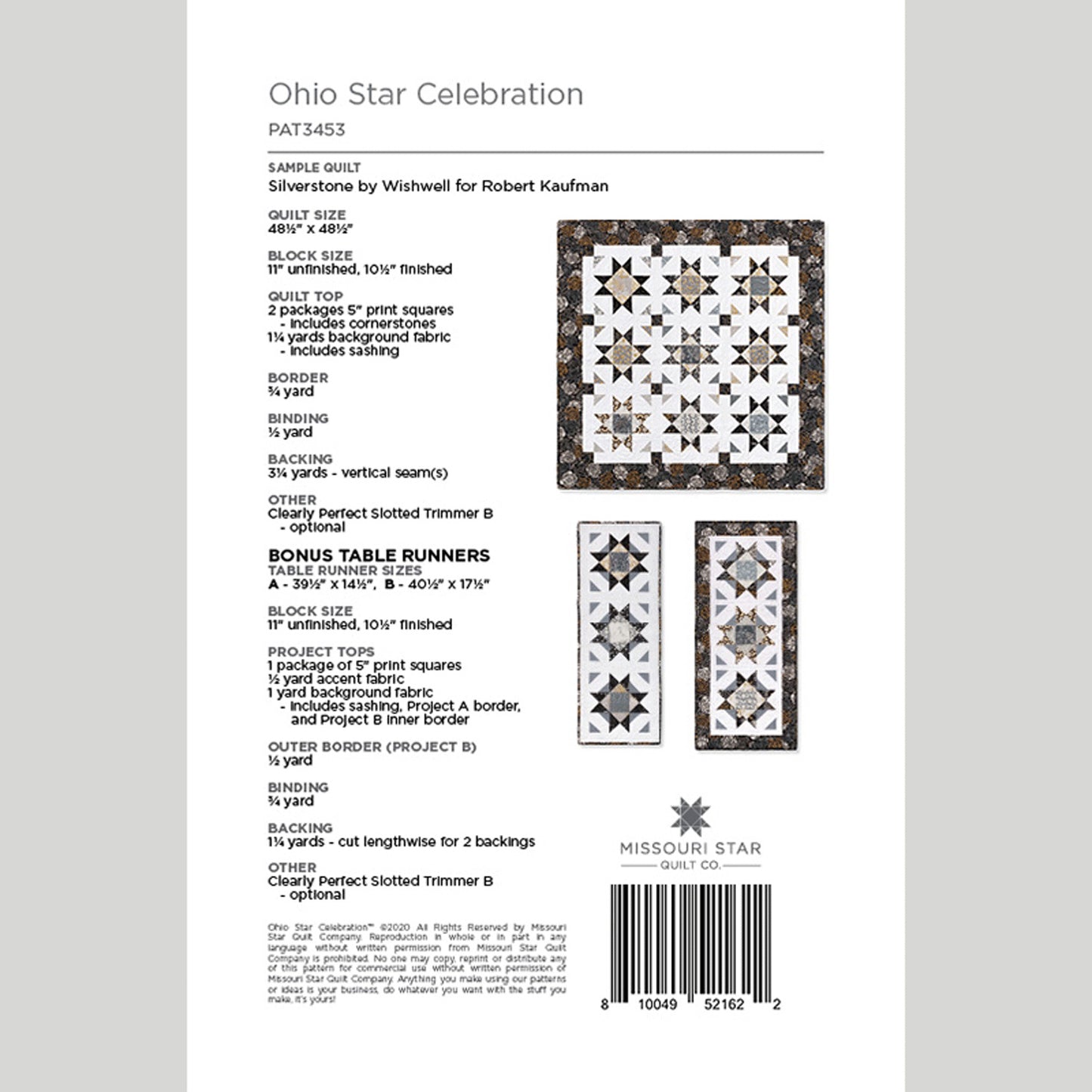 Digital Download - Ohio Star Celebration Quilt Pattern by Missouri Star Alternative View #1