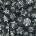 Holiday Flourish - Snow Flower - Snowflakes Onyx Yardage Alternative View #1