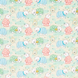 Comfy Flannel® - Bears in PJS Yellow Yardage