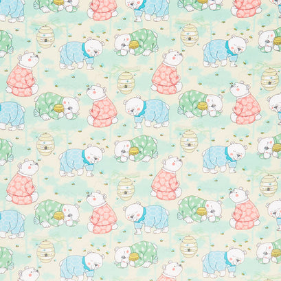 Comfy Flannel® - Bears in PJS Yellow Yardage
