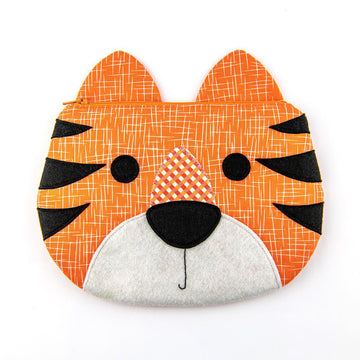Digital Download - Tiger Zippy Critter Pouch Pattern Alternative View #1