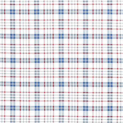 American Beauty - Plaid Navy Yardage