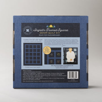 Ingrid's Framed Squares - Denim Quilt Kit Alternative View #3
