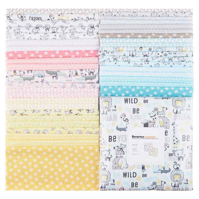Snuggle in the Jungle Flannel Favorites 10" Squares