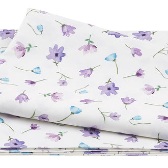 Dreaming of Tuscany - Watercolor of Flowers White 2 Yard Cut