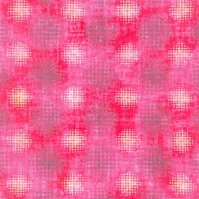 Leaflet - Circles Magenta Yardage